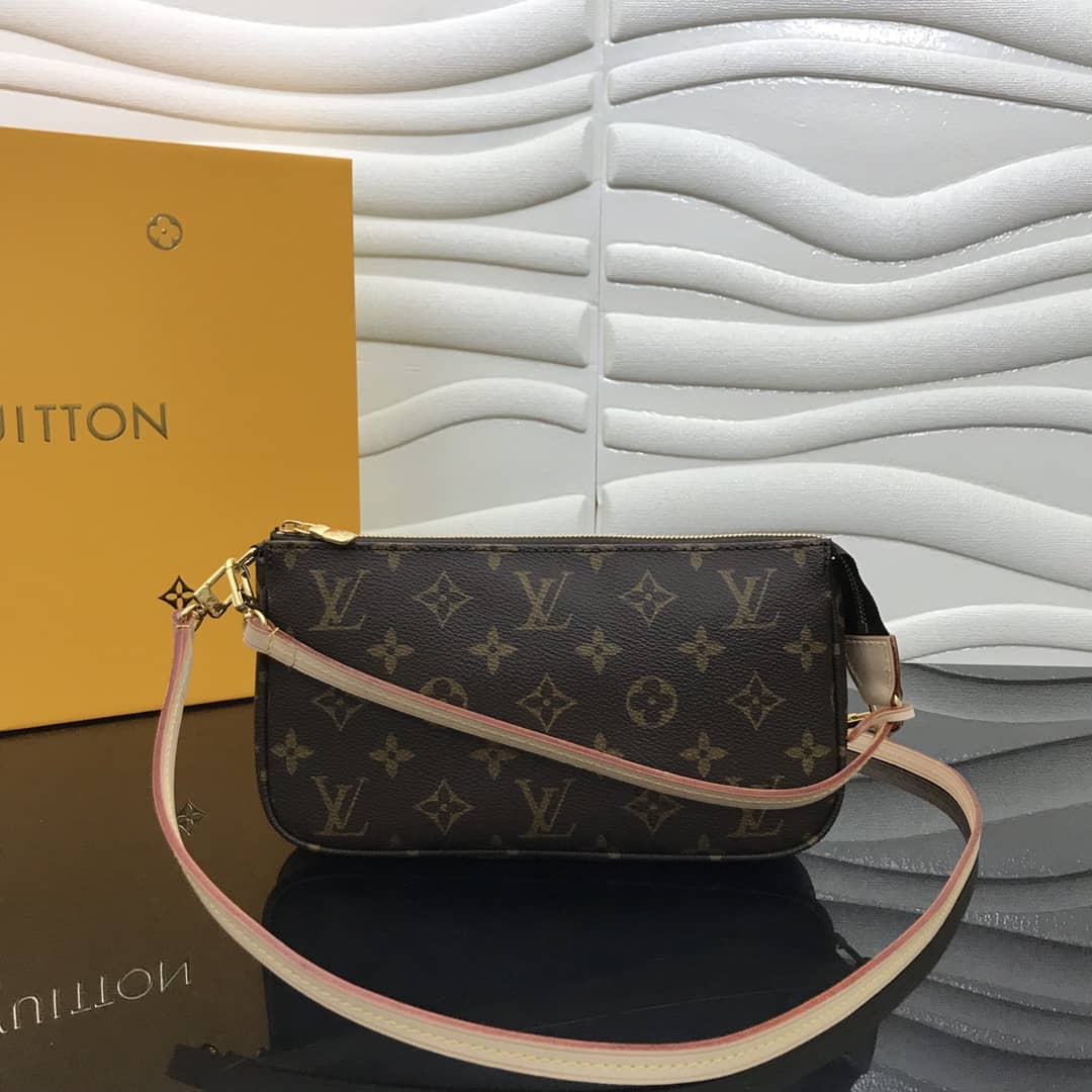 Louis Vuitton Replica Pochette Accessoires Canvas Brown M40712
