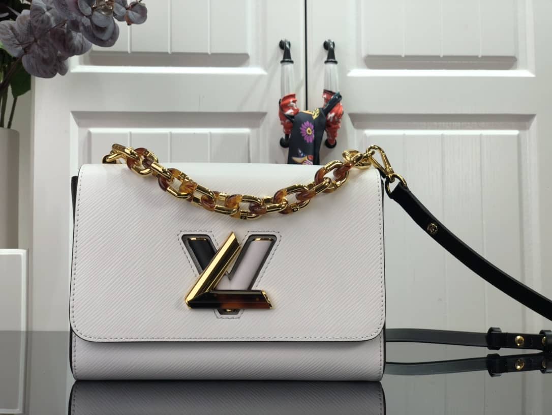 Louis Vuitton Monogram 2Way Leather Twist Replica Handbag White M58526