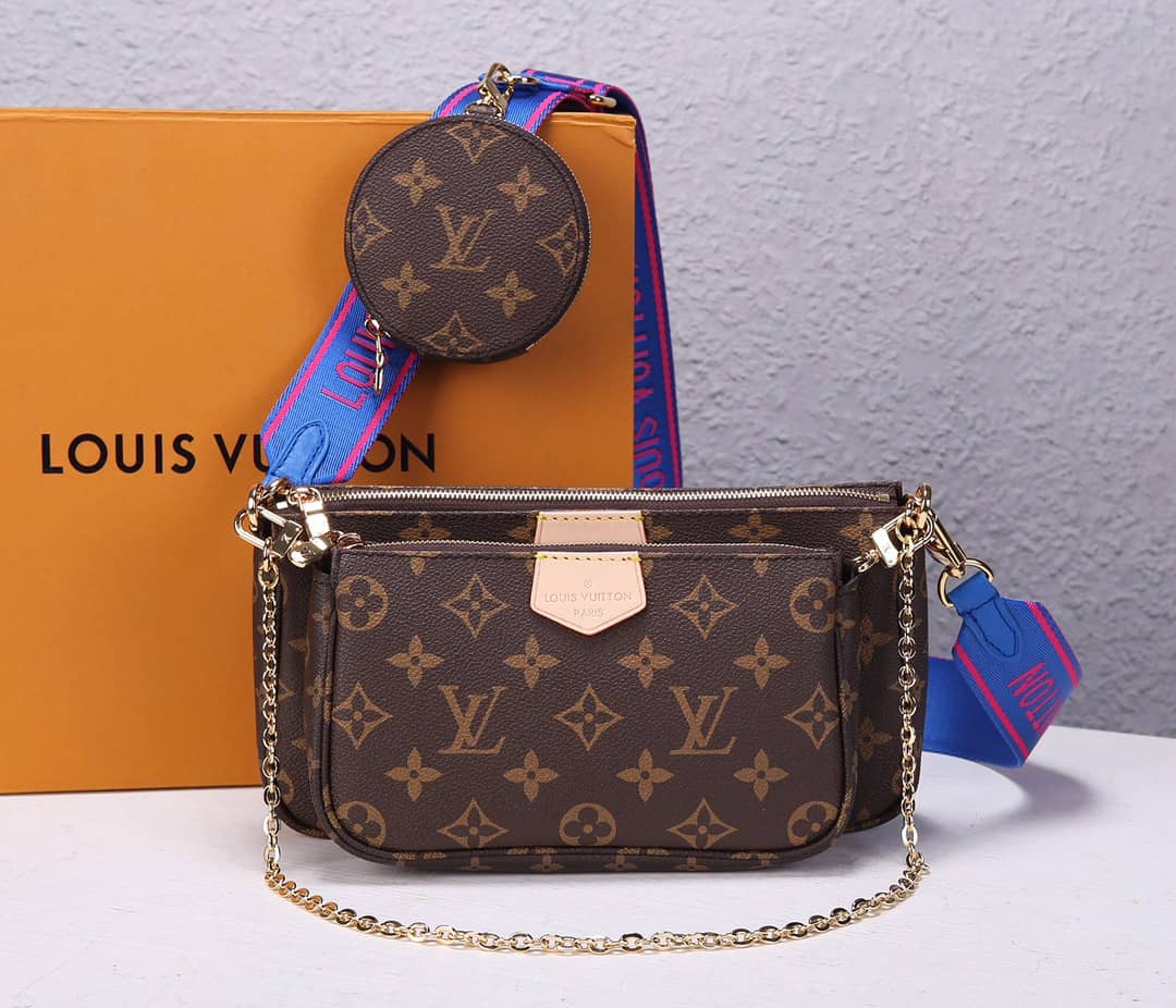 Louis Vuitton Multi Pochette Accessoires Replica Crossbody Bag Blue M44840