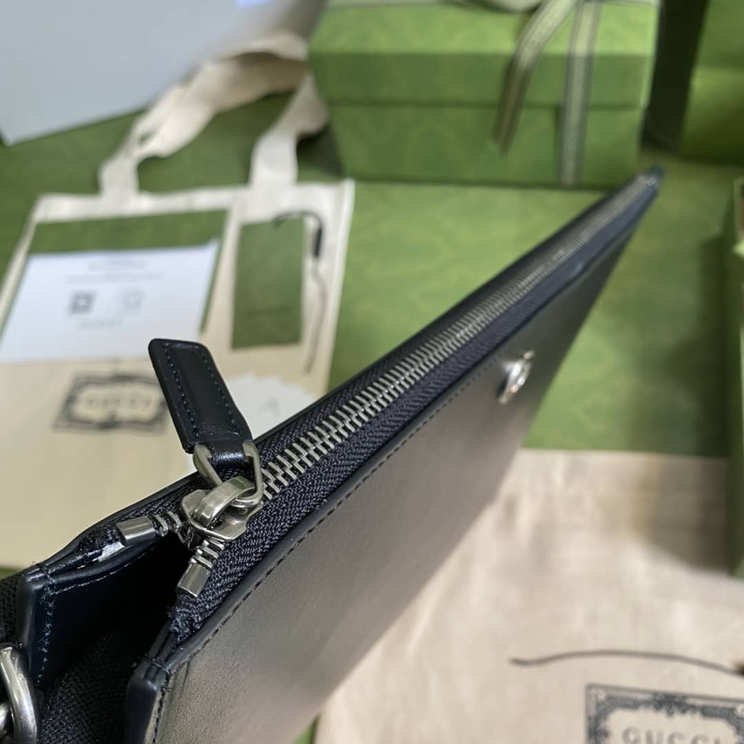 Gucci GG Marmont Leather Pouch Replica 475317