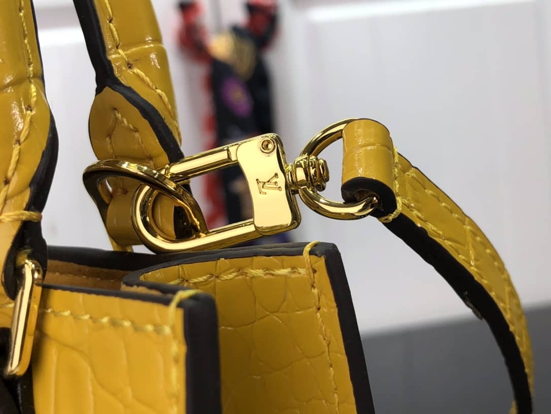 Louis Vuitton Petit Sac Plat Flat Shoulder Bag Replica Yellow M80169