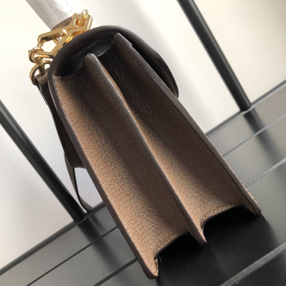 Gucci Ophidia Small Top Handle Bag Replica Brown 651055