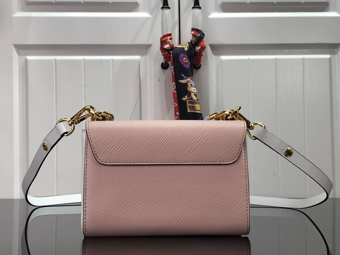 Louis Vuitton Monogram 2Way Leather Twist Replica Handbag Pink M58526