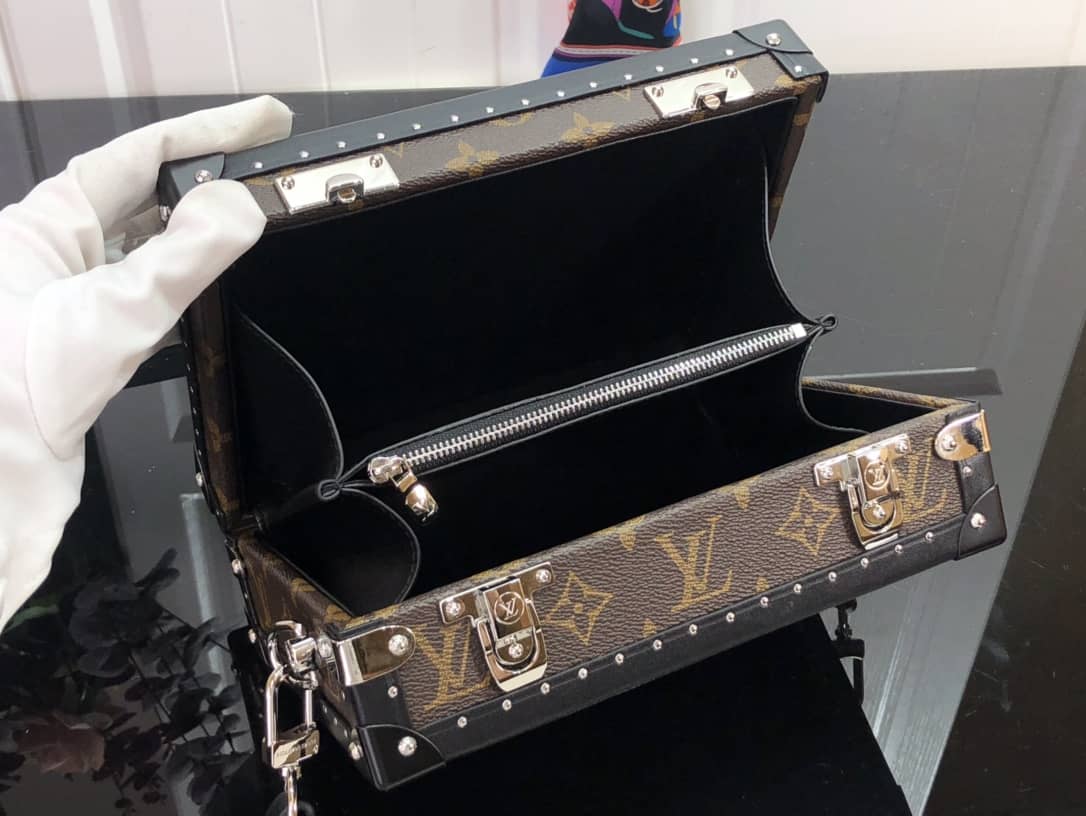 Louis Vuitton Monogram Massacar Canvas Clutch Box Replica