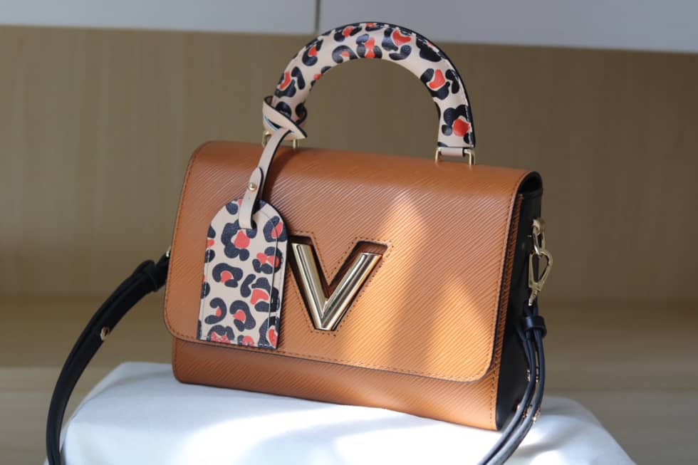 Louis Vuitton Twist Leopard Handle Bag Epi Leather PM M50362 Replica Shoulder Bag