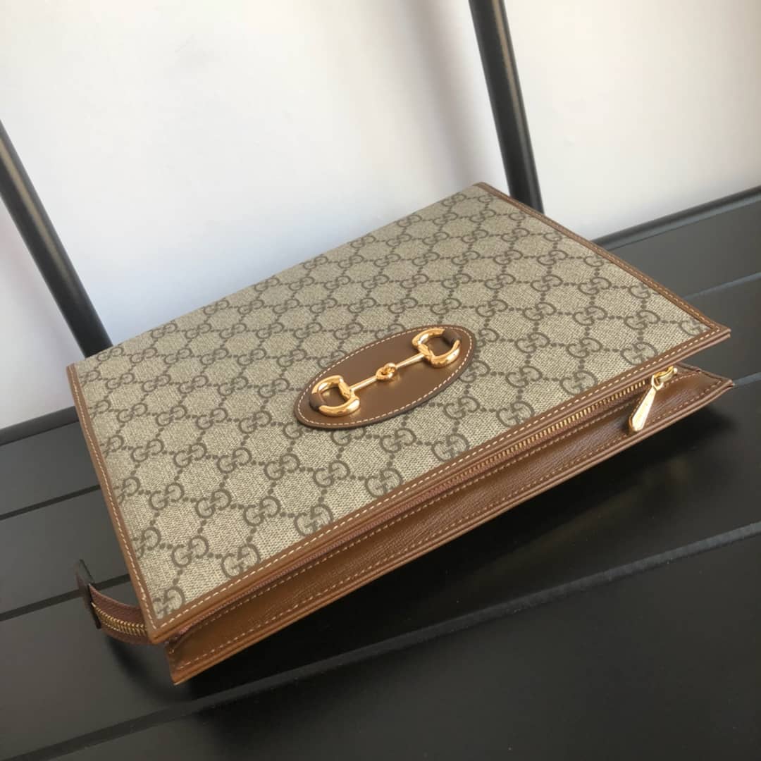 Gucci 1955 Horsebit Pouch Replica Brown 621890