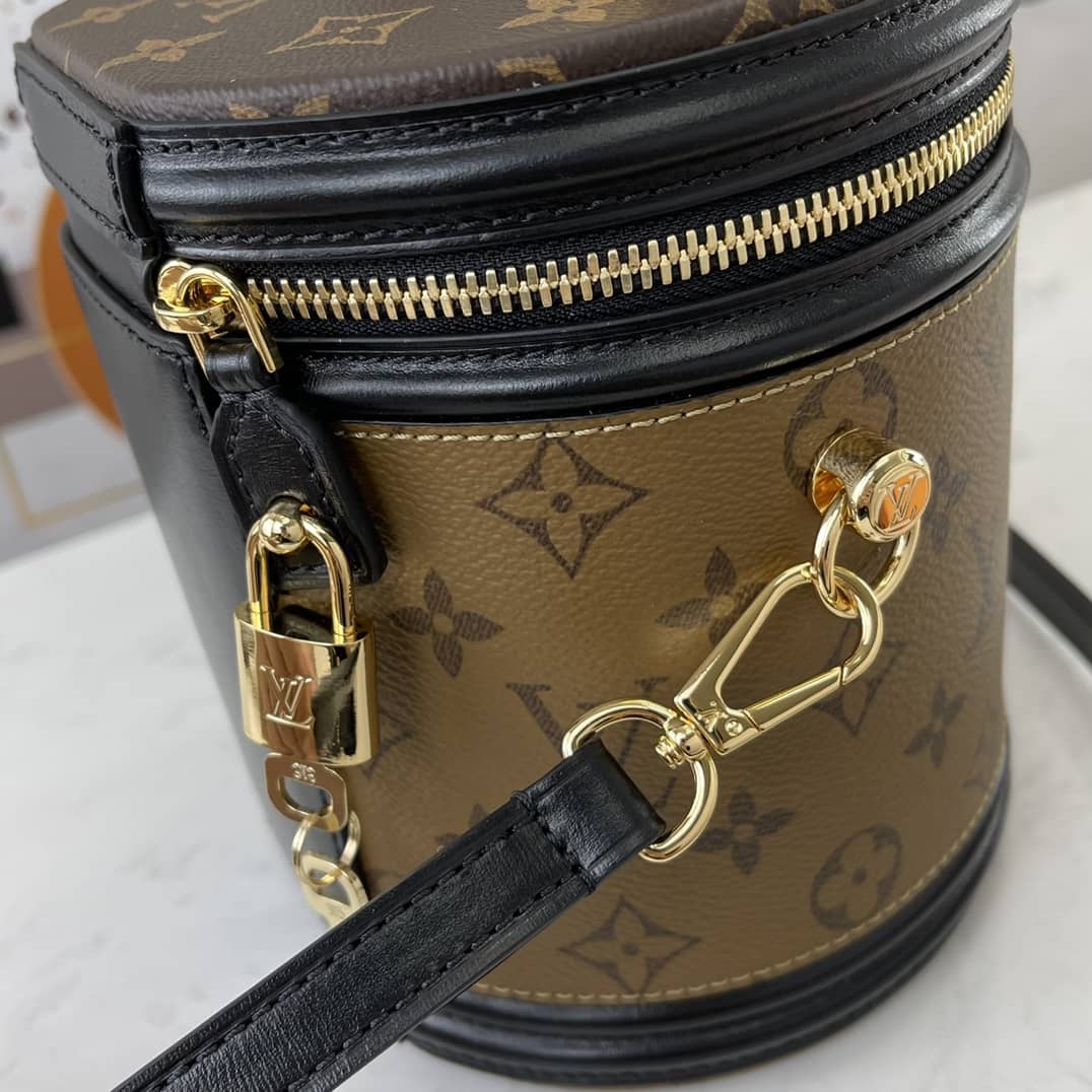 Louis Vuitton Cannes Monogram Reverse Womens Vanity Bag Replica Yellow M43986