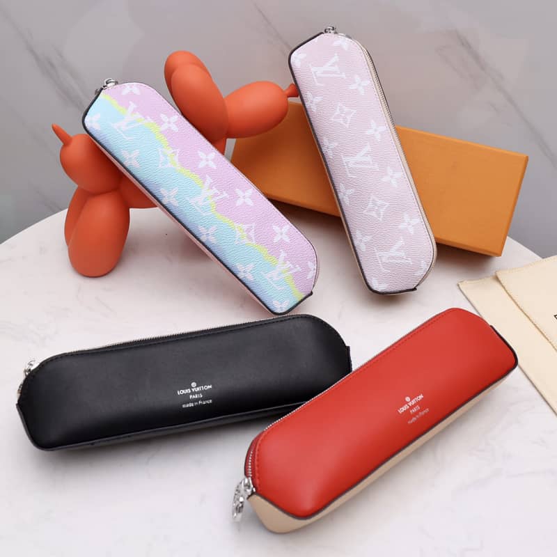 Louis Vuitton Pencil Pouch Elizabeth Monogram Canvas Replica Blue GI0009