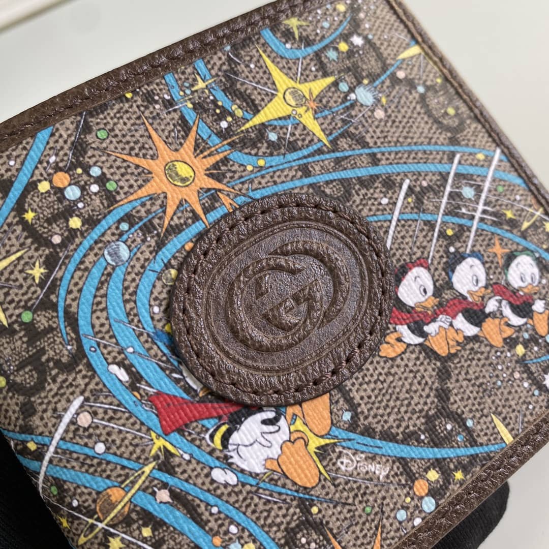 Gucci x Disney Donald Duck Billfold Wallet Replica 647937