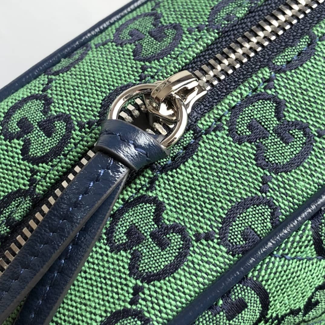 Gucci Handbag Dupes GG Marmont Small Shoulder Handbag Camera Bag Replica Green 447632