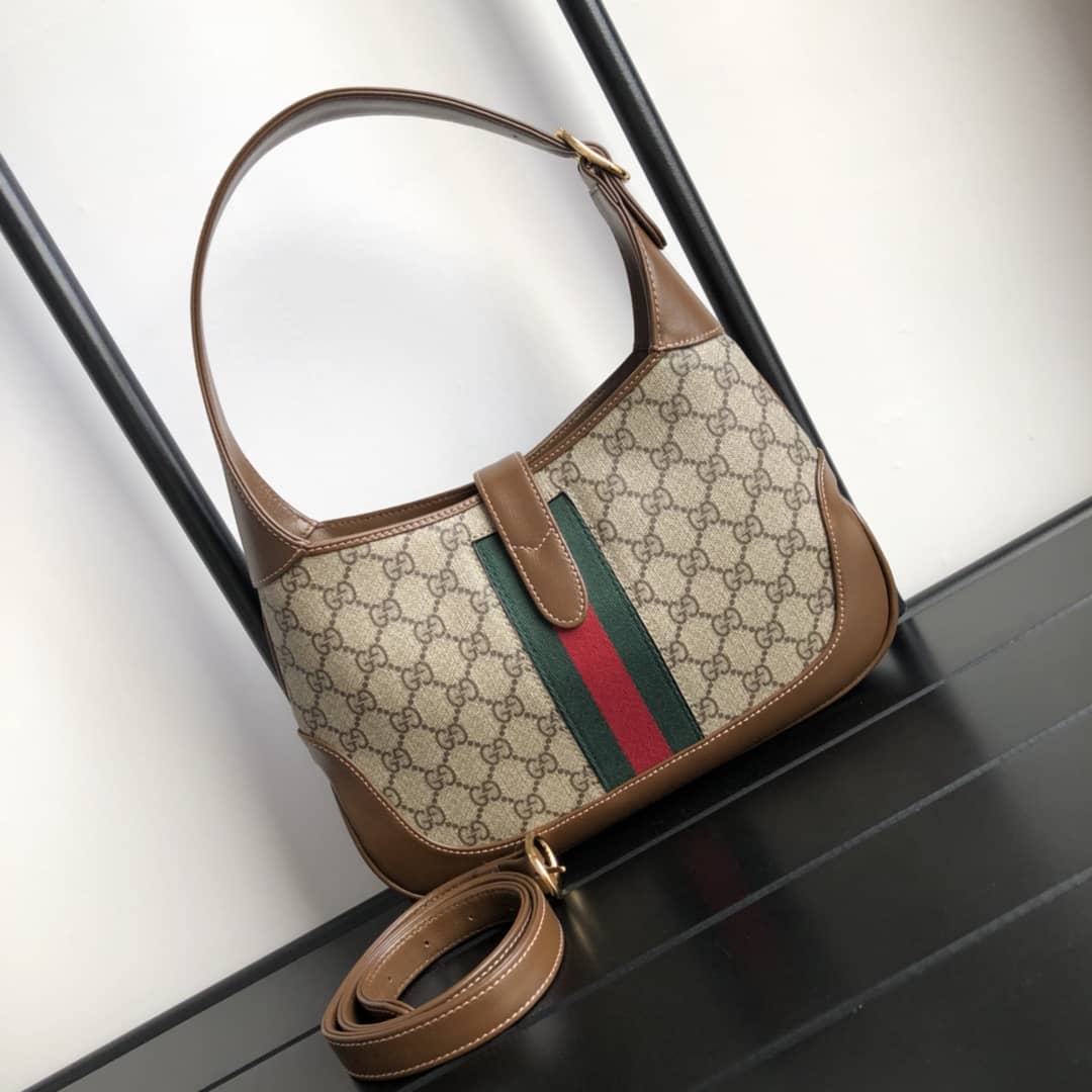 Gucci GG Jackie 1961 Mini Shoulder Bag Replica Brown 637092