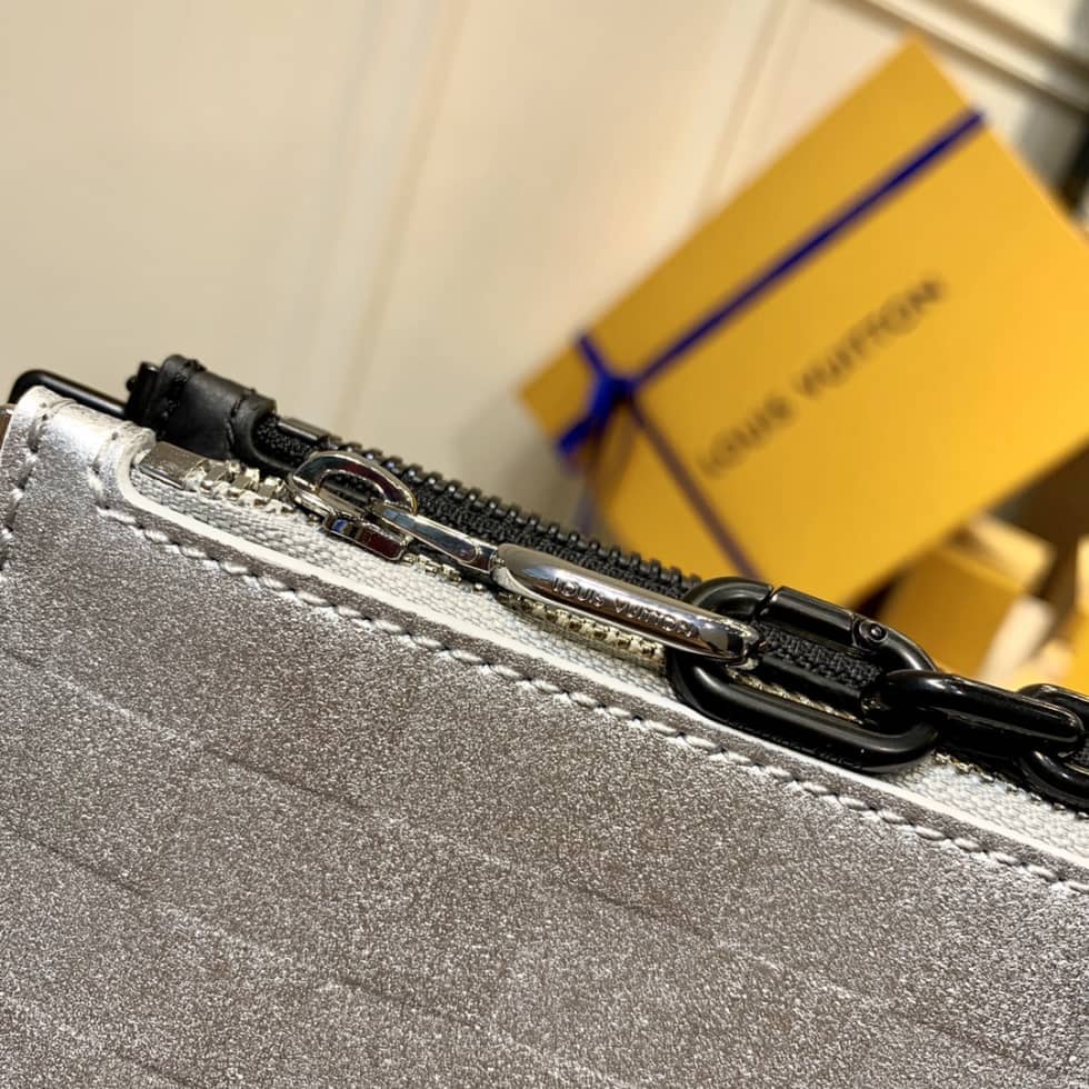 Louis Vuitton Trio Pouch Glitter Silver M59682 Replica