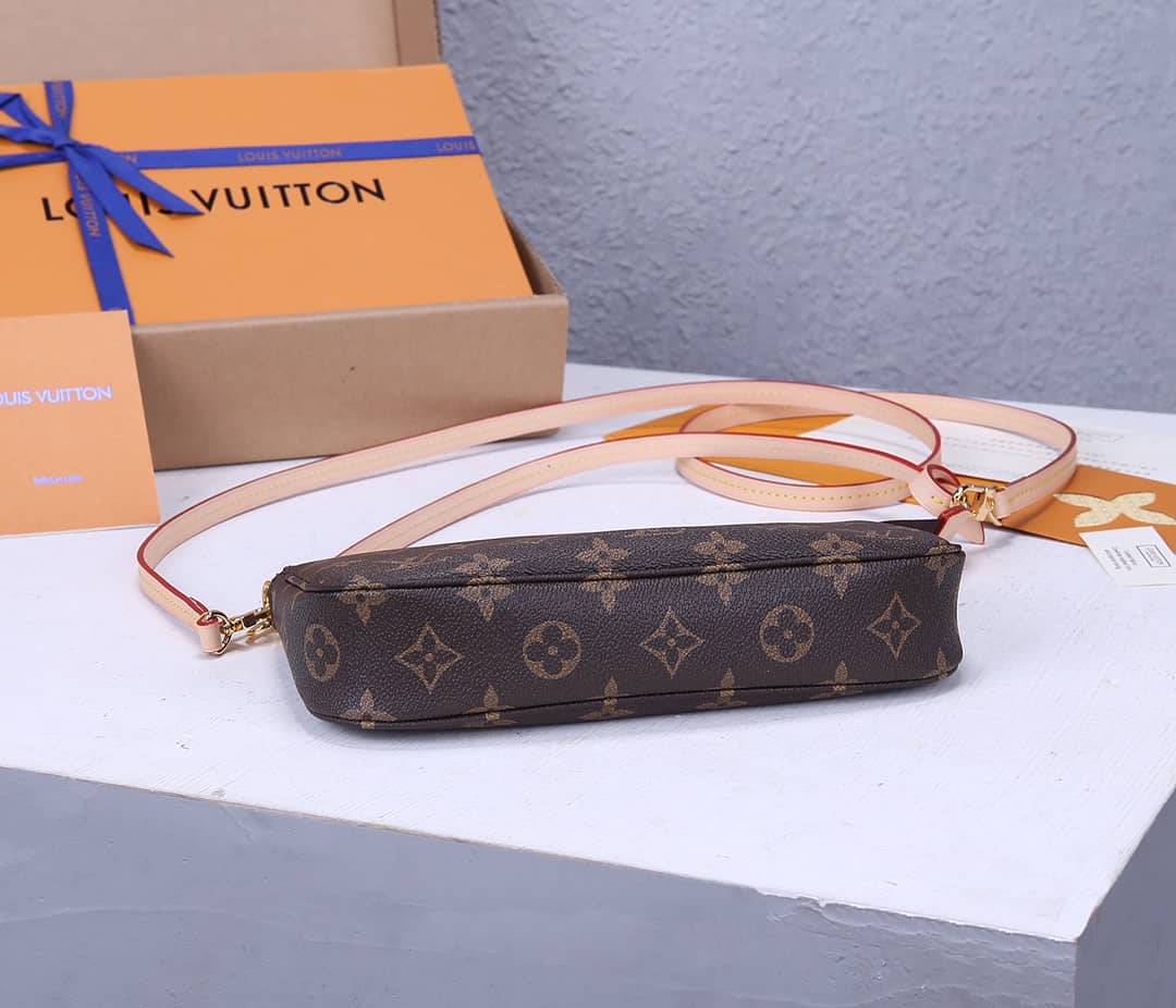 Louis Vuitton Replica Pochette Accessoires Canvas Brown M40712