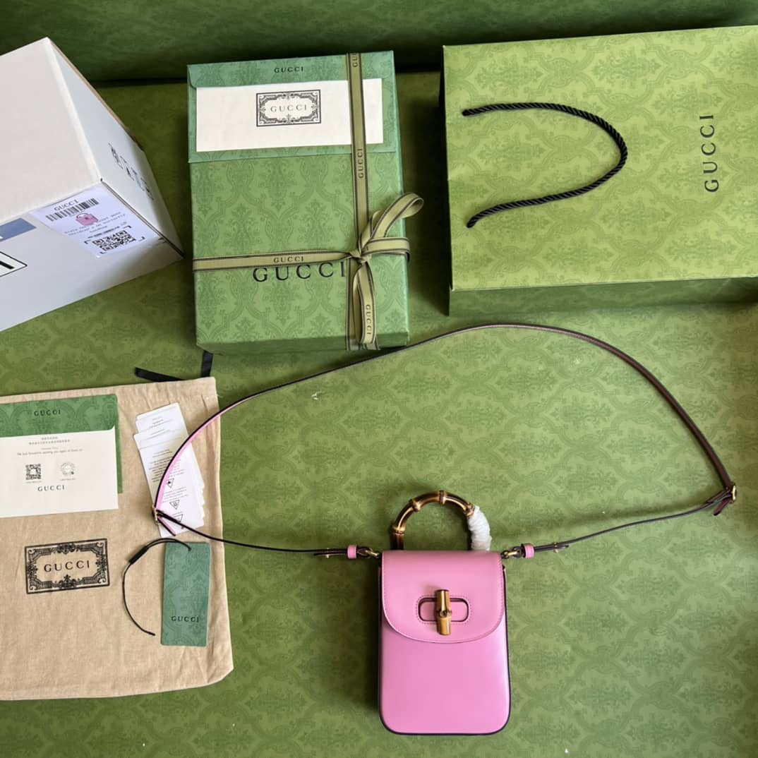 Gucci Bamboo Mini Crossbody Handbag 702106 Replica