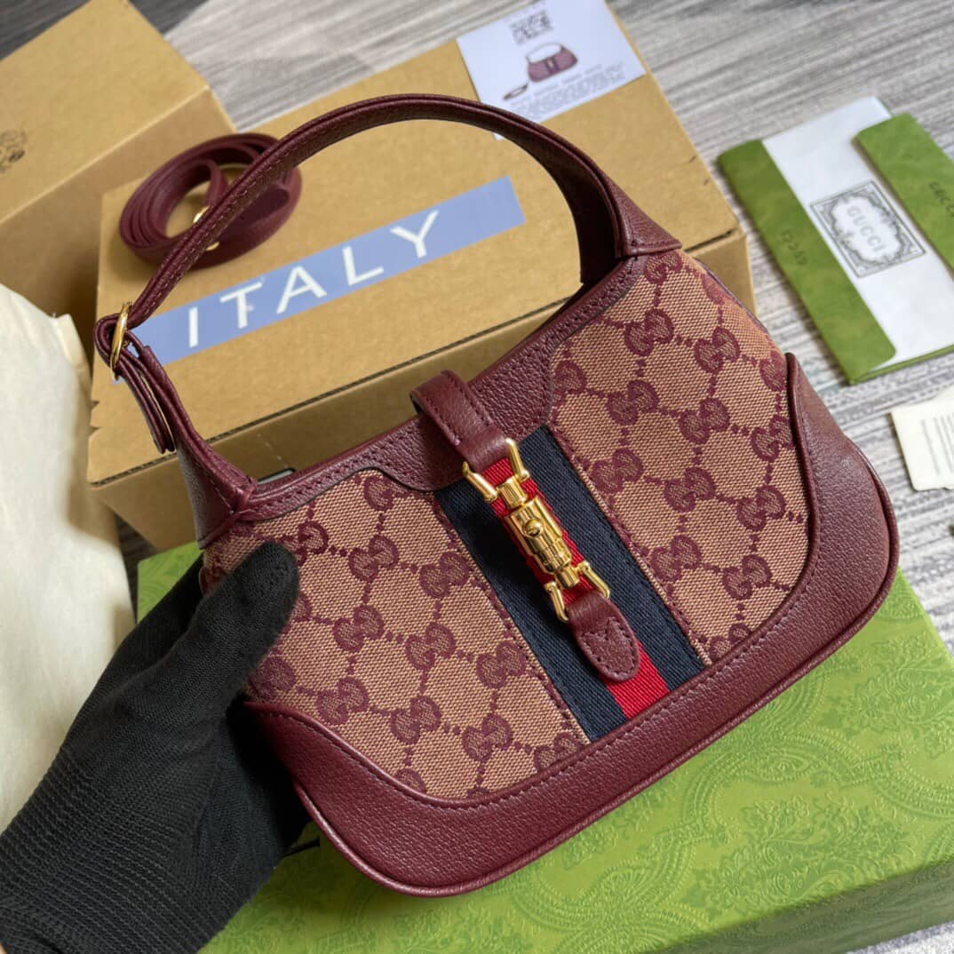 Gucci Jackie 1961 Mini Shoulder Bag Replica Red 637092