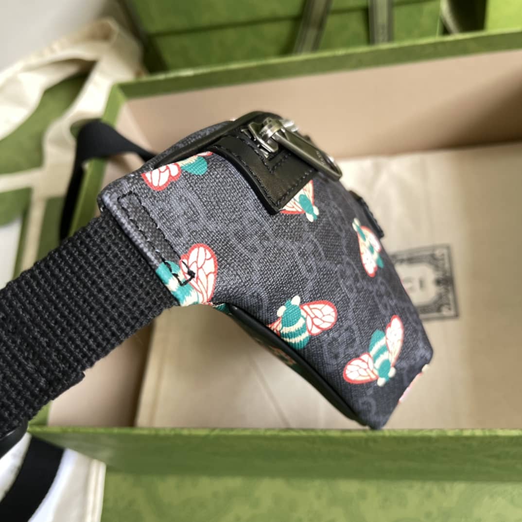 Gucci Bestiary GG Supreme Canvas Belt Bag With Bees Replica 675181