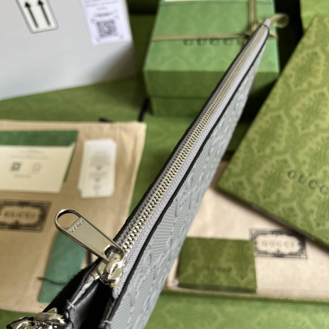 Gucci Purse Dupes Mens GG Embossed Pouch 625569