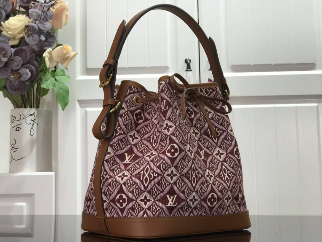 Louis Vuitton Monogram Jacquard Since 1854 Petit NOE Replica Bag M57154