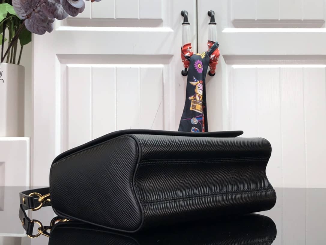 Louis Vuitton Monogram 2Way Leather Twist Replica Handbag Black M58526
