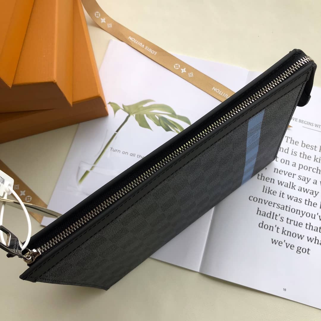 Louis Vuitton Pochette Voyage MM Eclipse Fragment Replica Clutch N64444