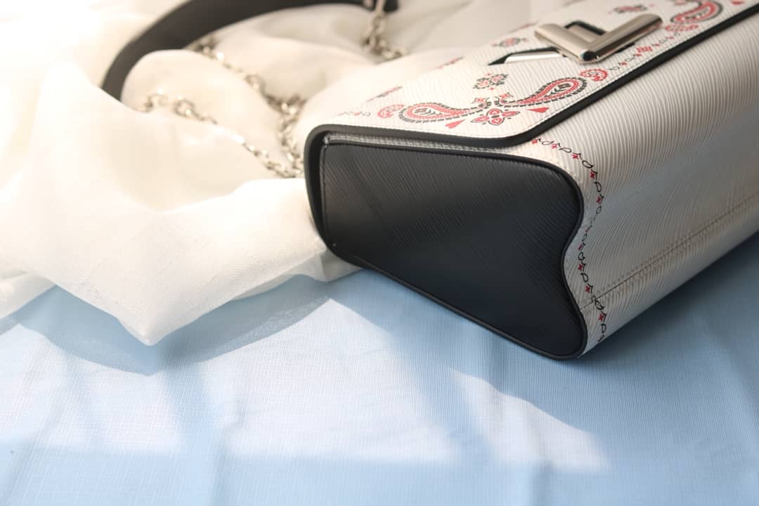 Louis Vuitton Textured Epi Leather Twist Series Bag White