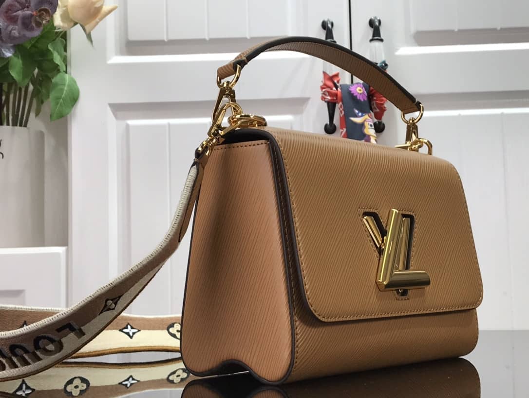 Louis Vuitton Twist MM Golden Lock Handle Epi Leather Replica Crossbody Bag M57506