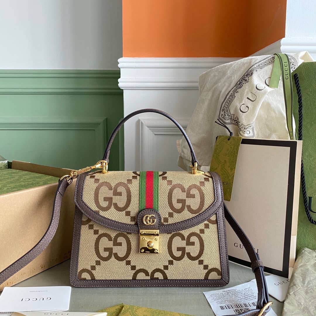 Gucci Ophidia Small Top Handle Shoulder Bag With Web 651055 Replica