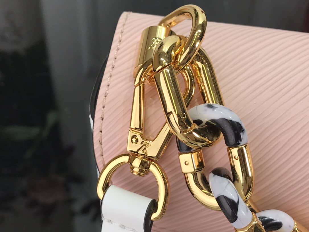 Louis Vuitton Monogram 2Way Leather Twist Replica Handbag Pink M58526