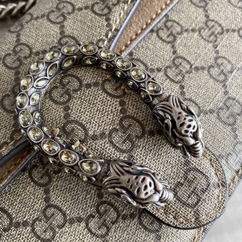 Gucci GG Dionysus Small Shoulder Bag Replica Brown 499623