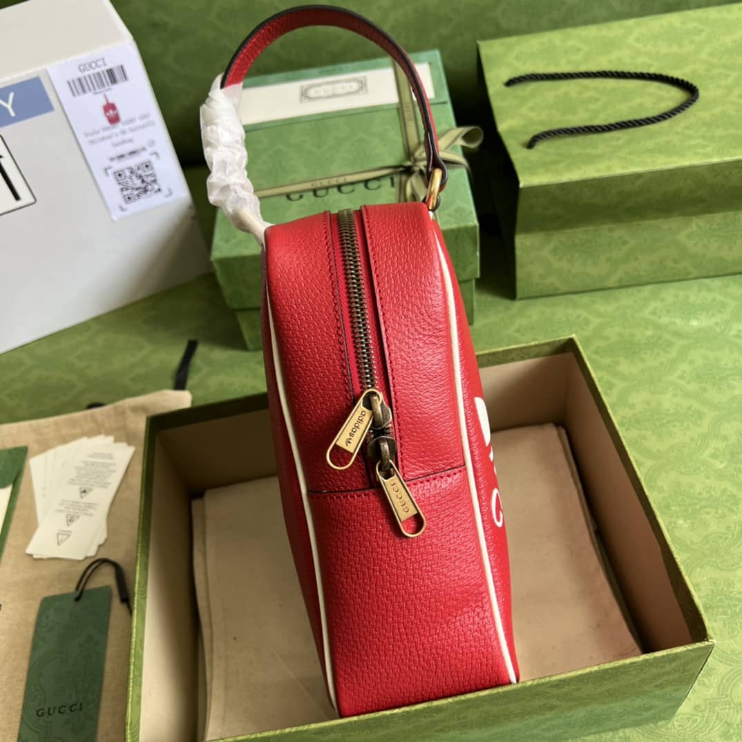 Gucci Adidas x Gucci Mini Top Handle Red 702387 Replica Clutch