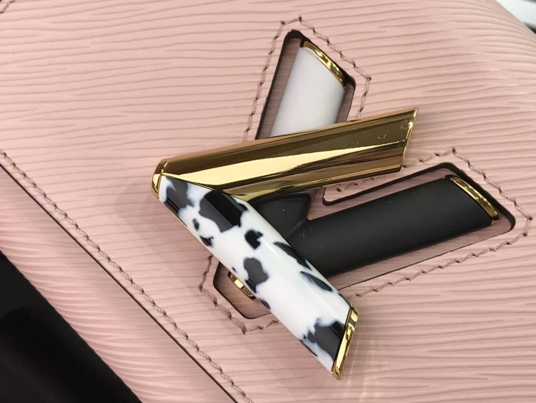 Louis Vuitton Monogram 2Way Leather Twist Replica Handbag Pink M58526