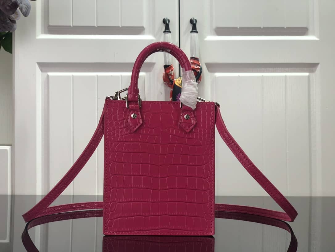 Louis Vuitton Petit Sac Plat Flat Shoulder Bag Pink Replica M80169