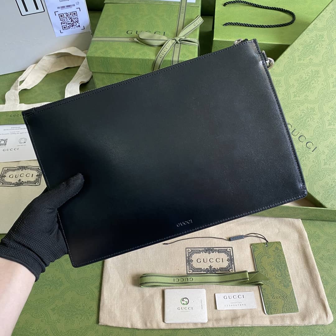 Gucci GG Marmont Leather Pouch Replica 475317