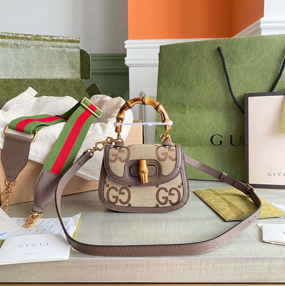 Gucci Bamboo 1947 Mini Top Handle Crossbody Bag 686864 Replica