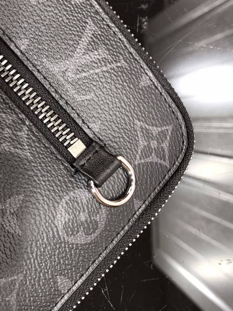 Louis Vuitton Monogram Eclipse Canvas Replica Pouch Black M60417