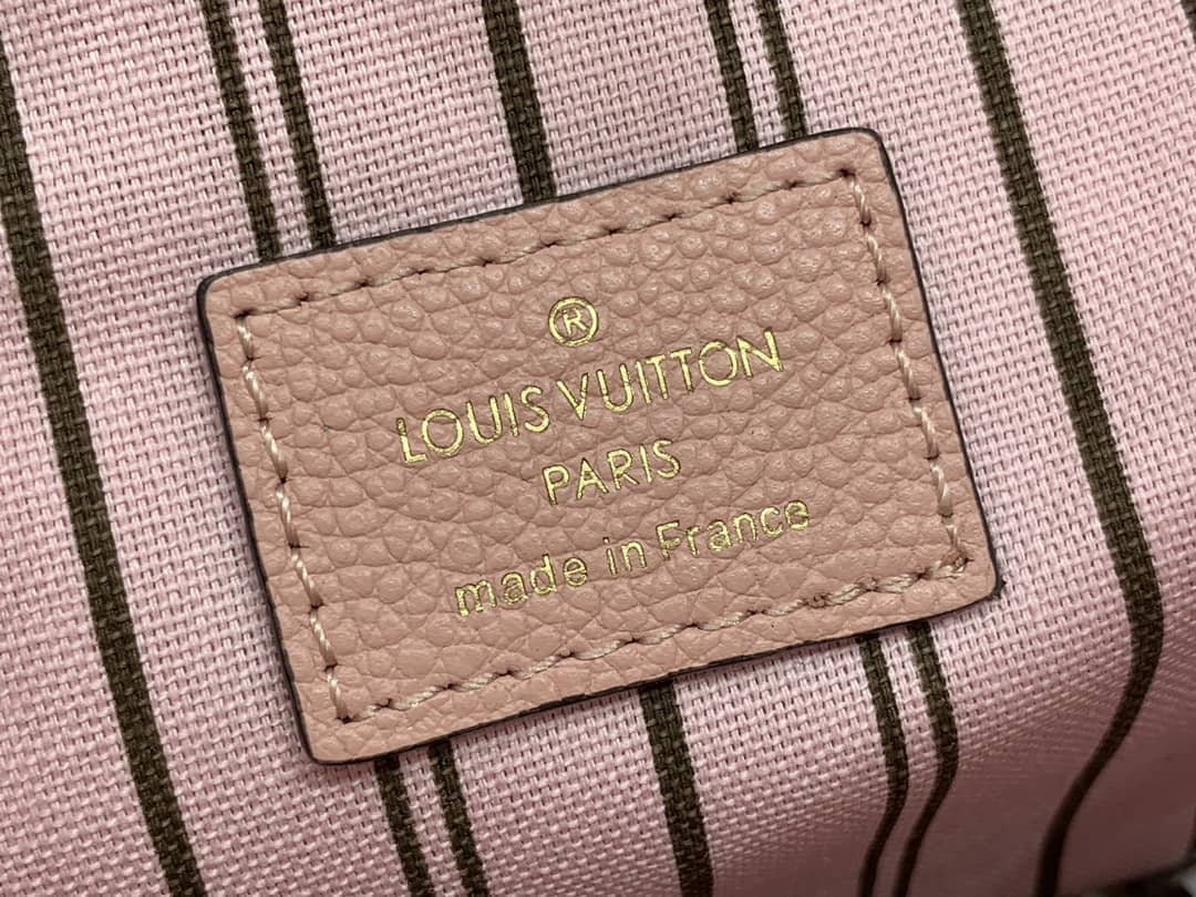 Best Replica Louis Vuitton Pochette Metis Marine Leather Pink M44071 Replica Shoulder Bag(ColaReps)
