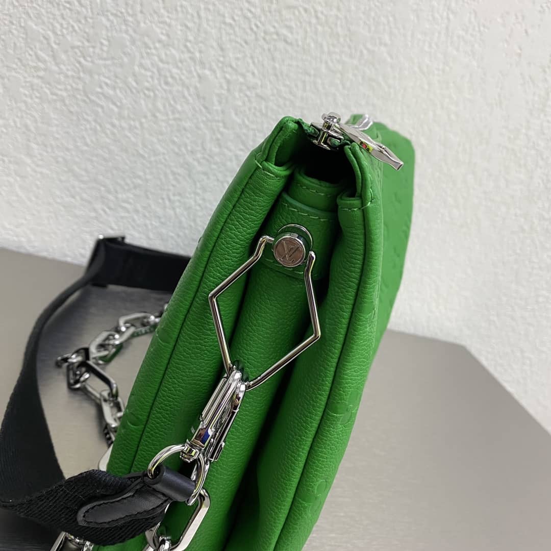 Cheap Louis Vuitton Chain Clutch Bag Green Online