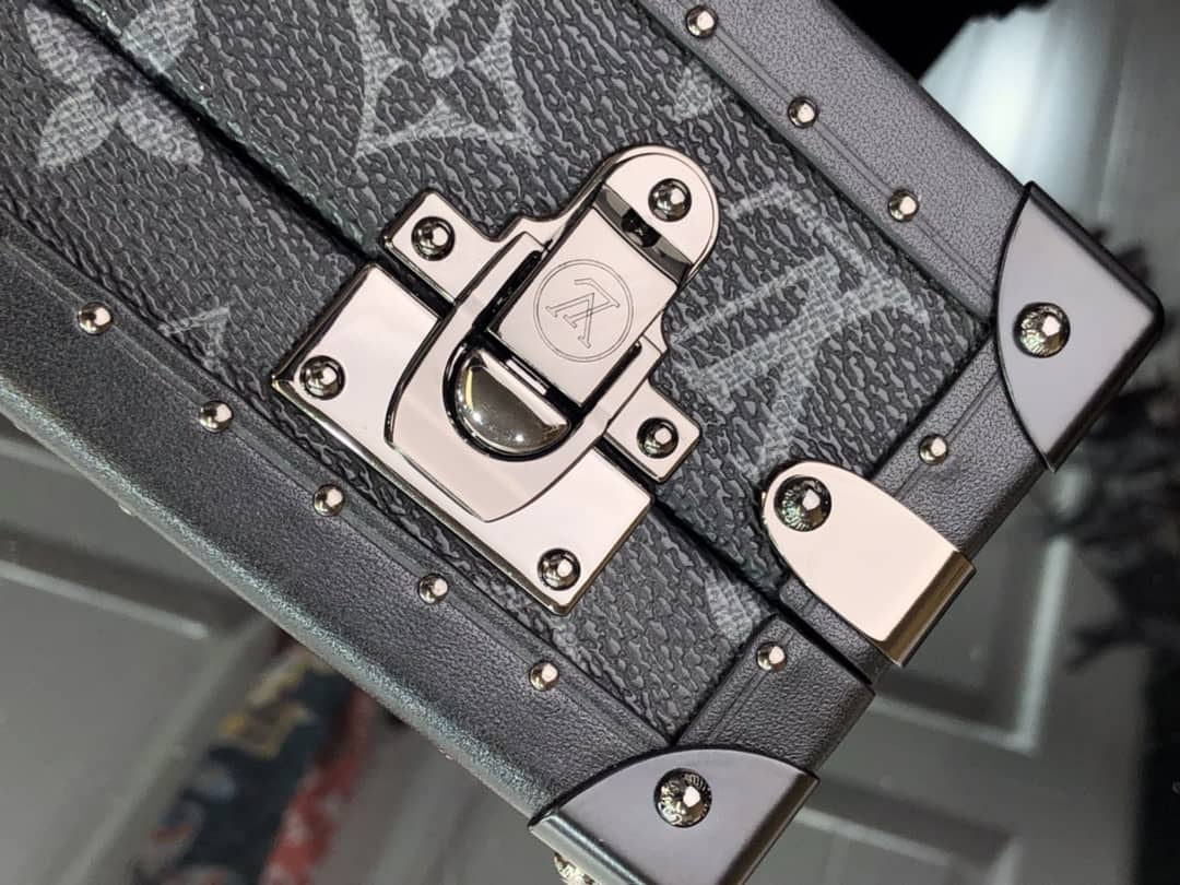 Louis Vuitton Monogram Eclipse Replica Box Bag Black M43580