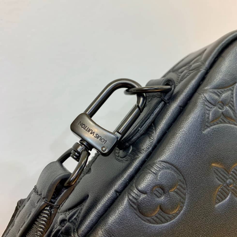 Louis Vuitton x Nigo Flap Double Pouch Black M81005 Replica Phone Bag