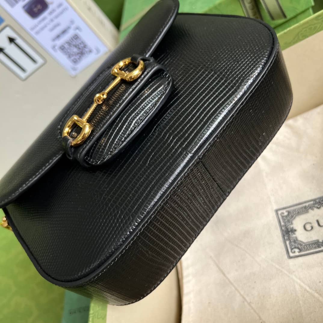 Gucci Horsebit 1955 Lizard Mini 675801 Replica Shoulder Bag