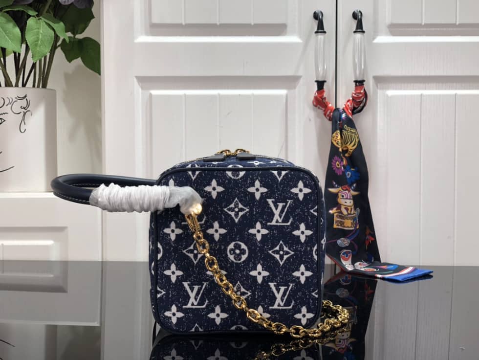 Louis Vuitton Square Denim Leather M59611 Replica Bag