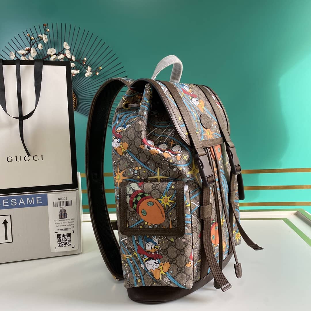 Gucci Disney X Gucci Donald Duck Medium Backpack Replica 645051