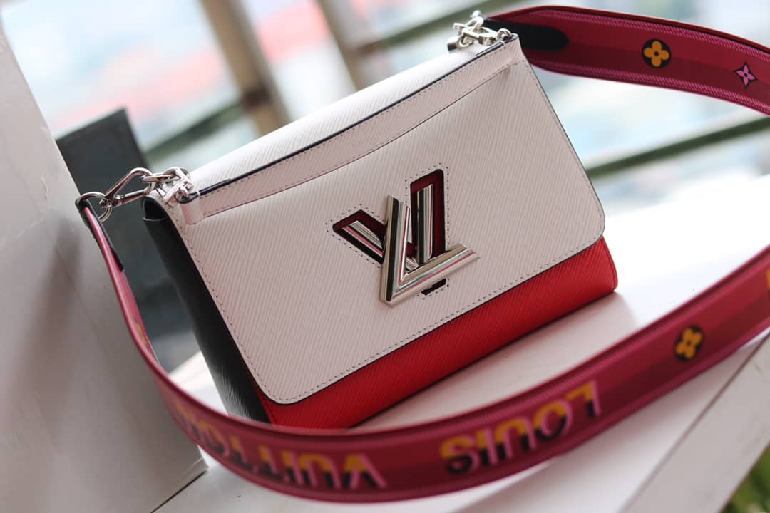 Louis Vuitton Textured Epi Leather Twist Series Bag White