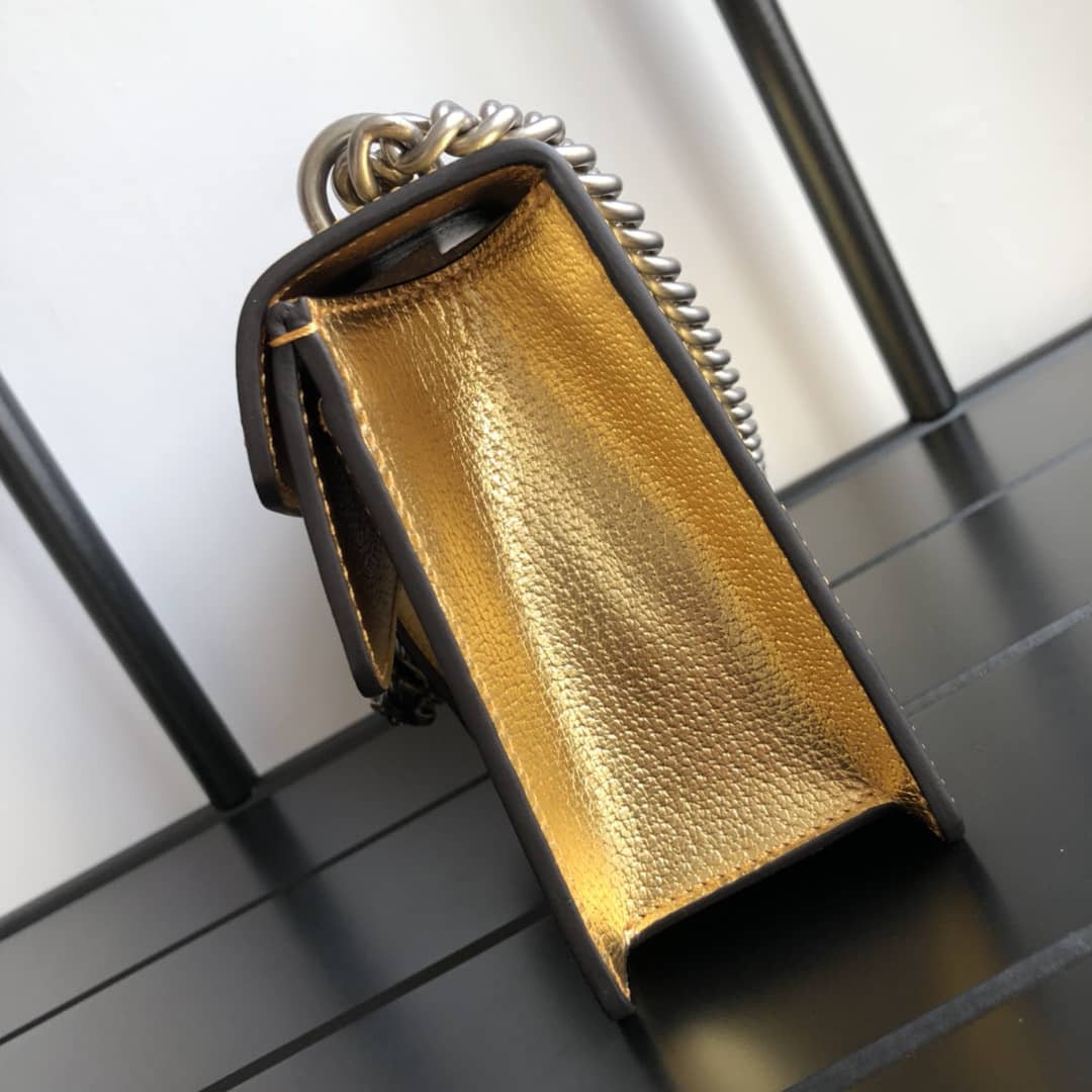 Gucci GG Dionysus Small Shoulder Bag Replica Yellow 499623