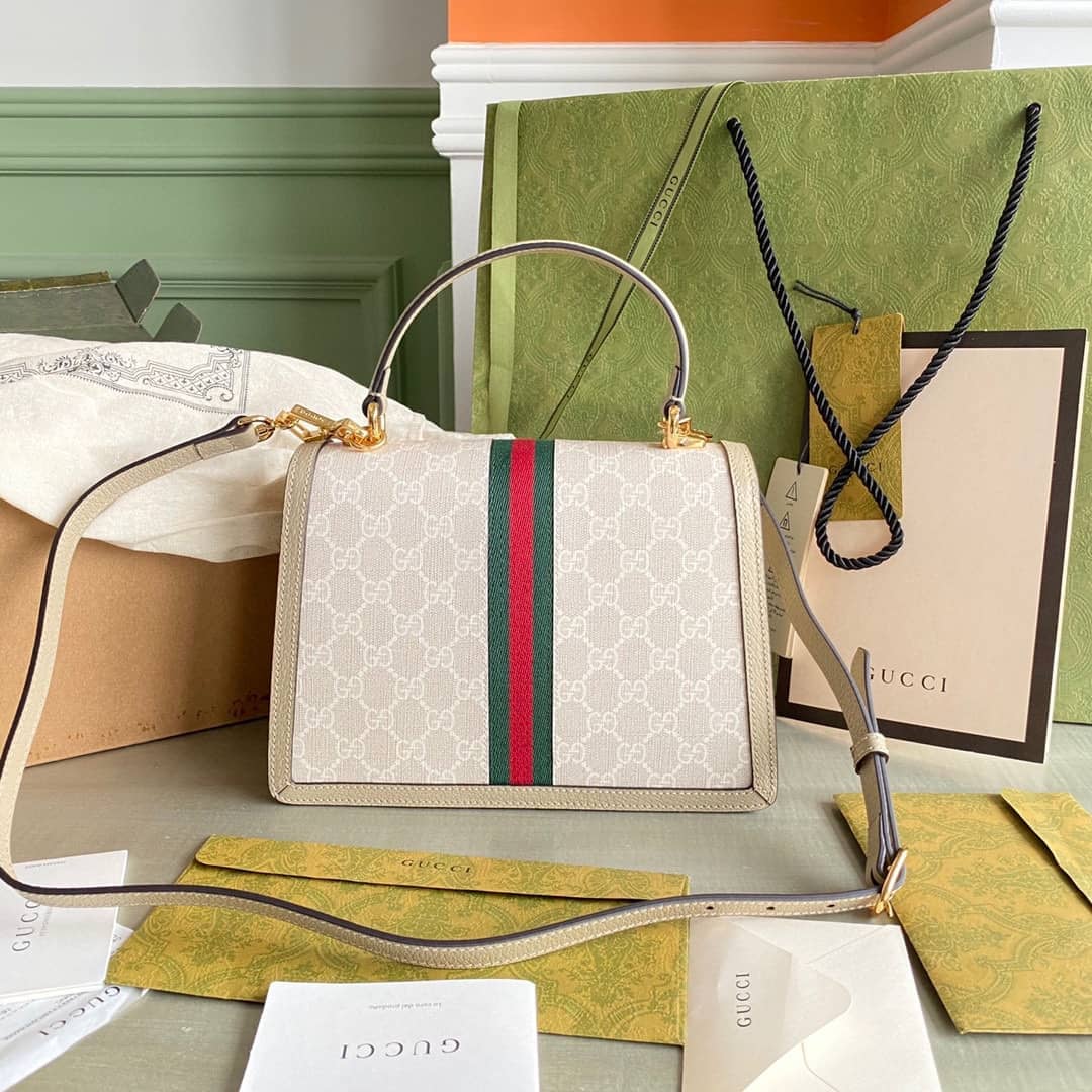 Gucci Ophidia Small Top Handle Shoulder Bag With Web 651055 Replica