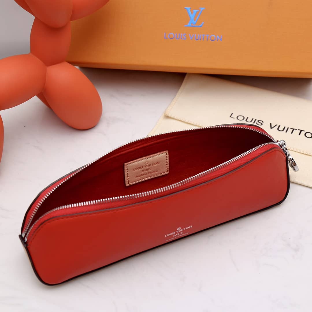 Louis Vuitton Pencil Pouch Elizabeth Monogram Canvas Replica Brown GI0009