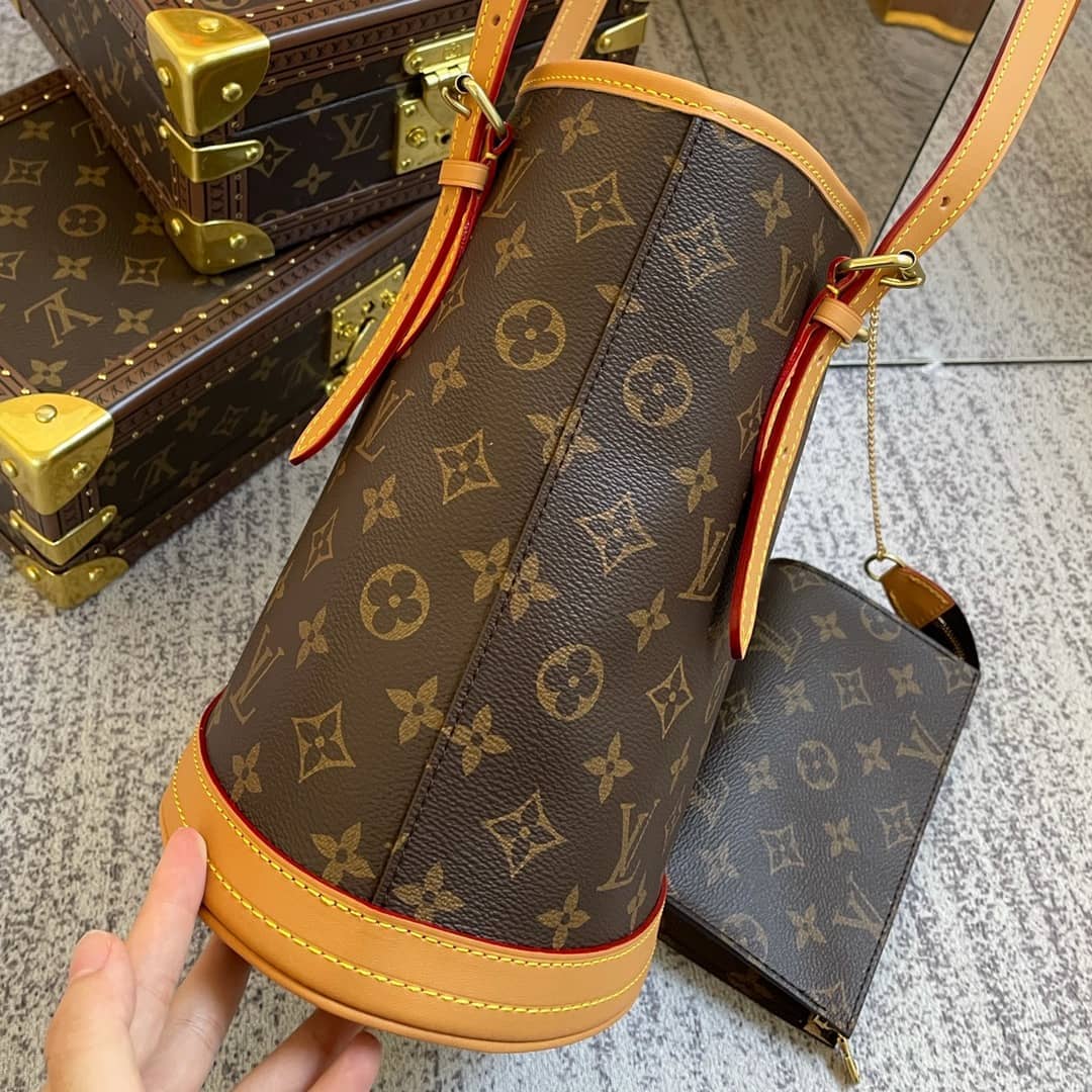 Louis Vuitton Petit PM Monogram Canvas Brown M42238 Replica Bucket Bag