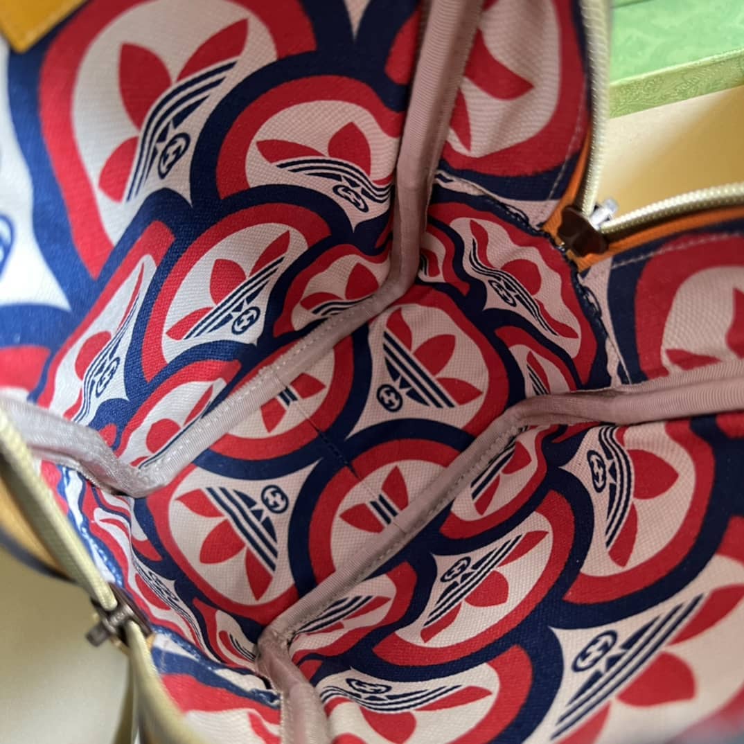 Gucci Adidas x Gucci Mini Top Handle Yellow 702387 Replica Clutch