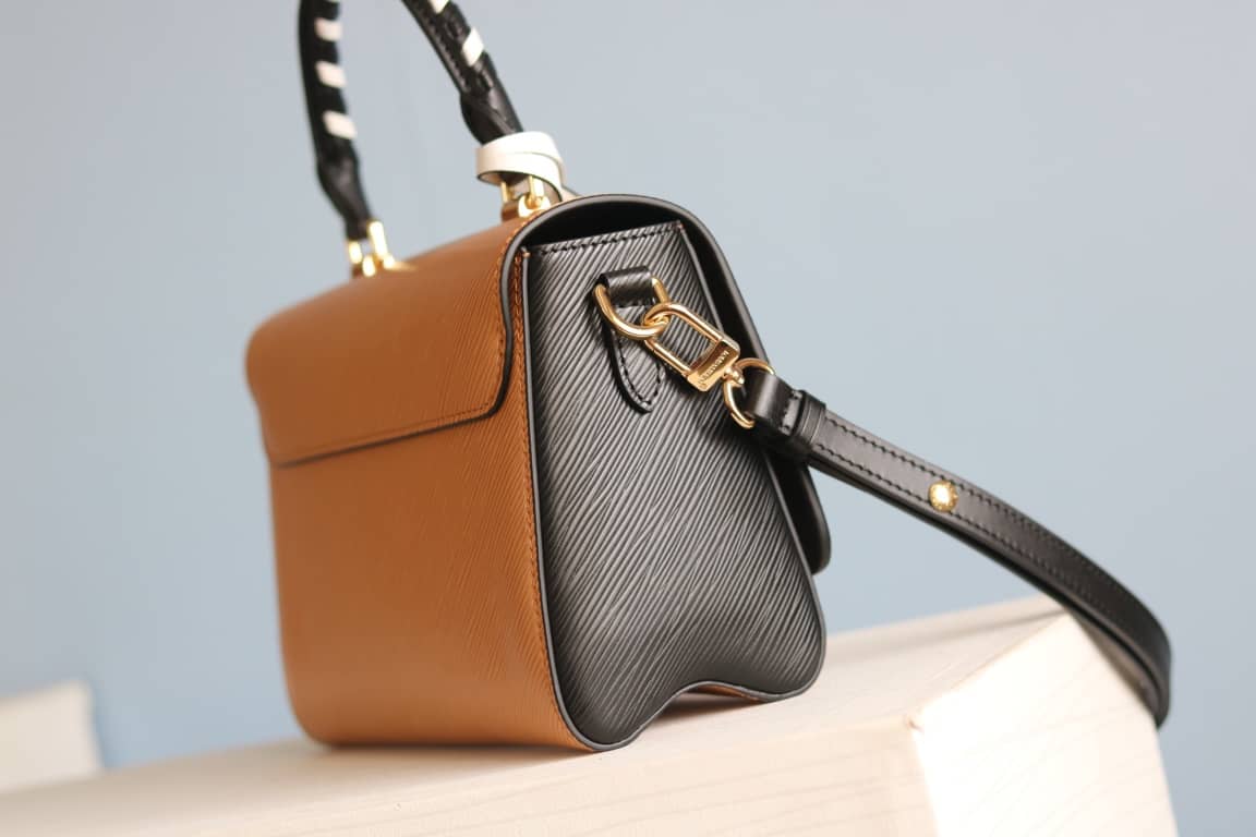 Louis Vuitton Textured Epi Leather Twist Series Bag Brown