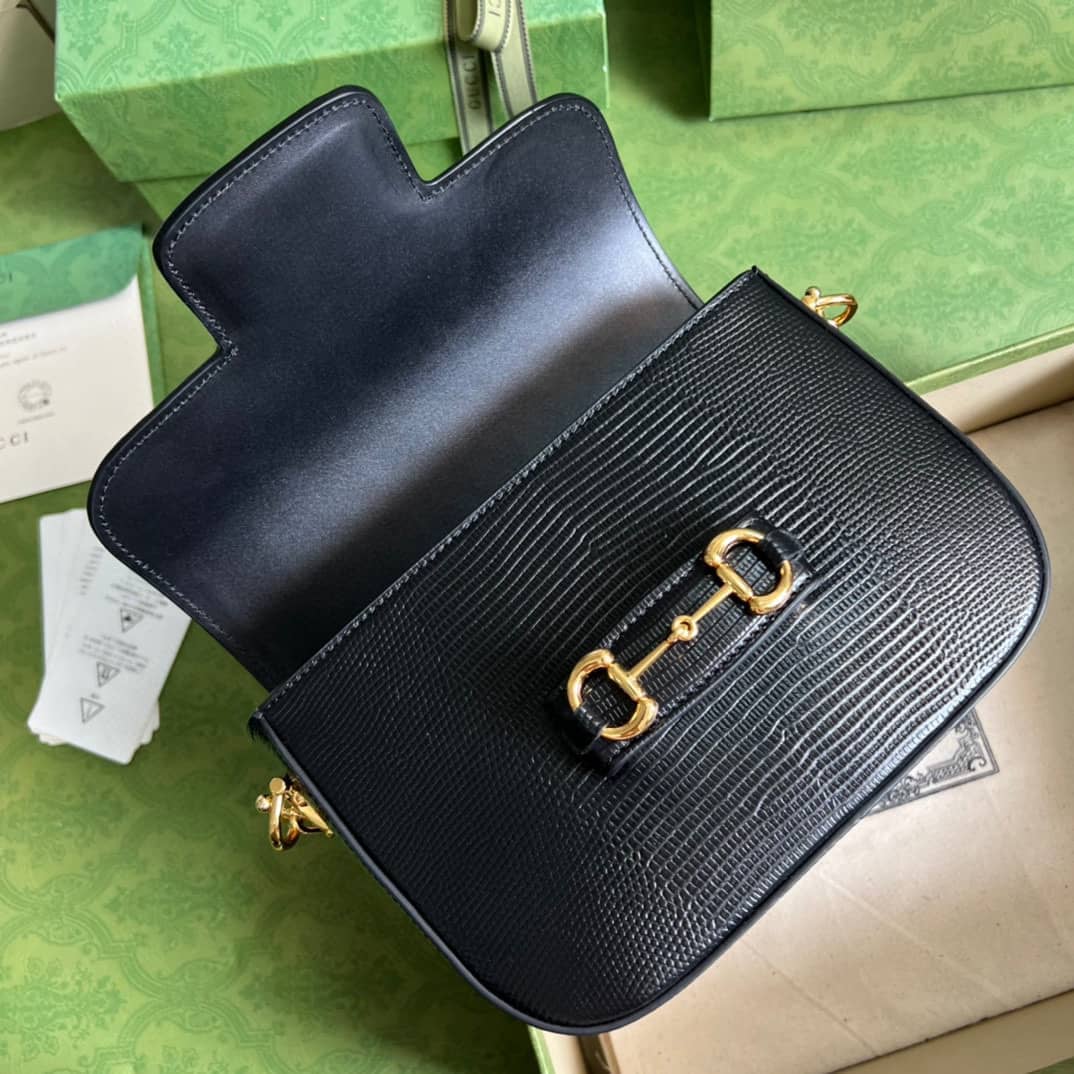 Gucci Horsebit 1955 Lizard Mini 675801 Replica Shoulder Bag